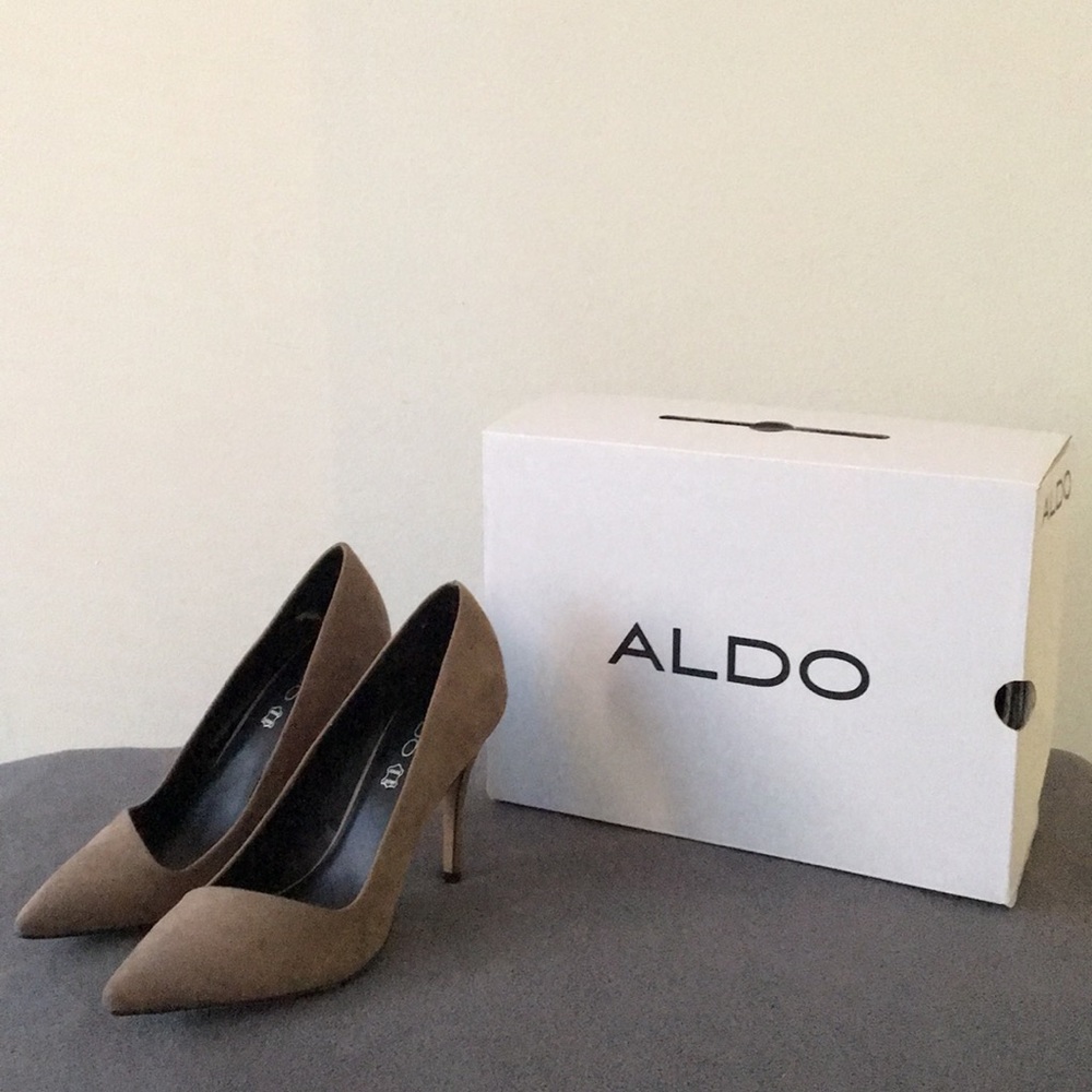 Aldi Nydaudia Taupe Size 7 Heels